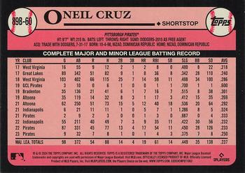 2024 Topps - 1989 Topps Baseball 35th Anniversary Blue #89B-60 Oneil Cruz Back