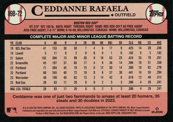2024 Topps - 1989 Topps Baseball 35th Anniversary Blue #89B-72 Ceddanne Rafaela Back