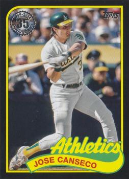 2024 Topps - 1989 Topps Baseball 35th Anniversary Black #89B-3 Jose Canseco Front