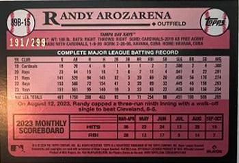 2024 Topps - 1989 Topps Baseball 35th Anniversary Black #89B-15 Randy Arozarena Back