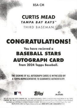 2024 Topps - Baseball Stars Autographs #BSA-CM Curtis Mead Back
