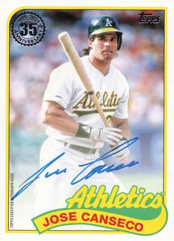 2024 Topps - 1989 Topps Baseball 35th Anniversary Autographs #89BA-JCA Jose Canseco Front