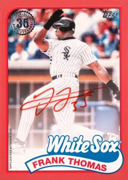 2024 Topps - 1989 Topps Baseball 35th Anniversary Autographs Red #89BA-FTH Frank Thomas Front
