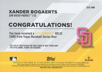 2024 Topps - City Connect Swatch Collection Relics #CC-XB Xander Bogaerts Back