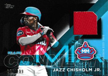 2024 Topps - City Connect Swatch Collection Relics Black #CC-JC Jazz Chisholm Jr. Front