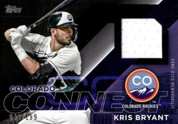 2024 Topps - City Connect Swatch Collection Relics Black #CC-KB Kris Bryant Front