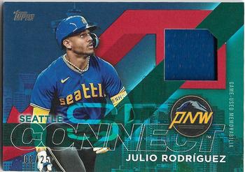 2024 Topps - City Connect Swatch Collection Relics Red #CC-JROD Julio Rodríguez Front