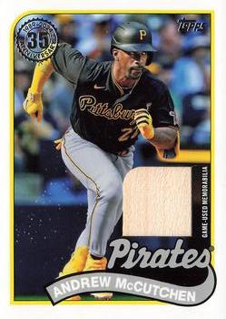 2024 Topps - 1989 Topps Baseball 35th Anniversary Relics #89BR-AM Andrew McCutchen Front