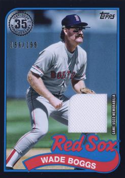 2024 Topps - 1989 Topps Baseball 35th Anniversary Relics Black #89BR-WB Wade Boggs Front