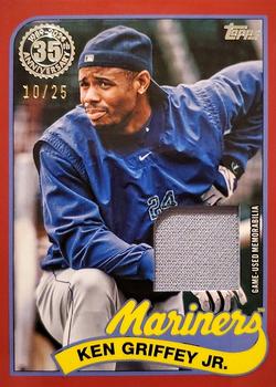 2024 Topps - 1989 Topps Baseball 35th Anniversary Relics Red #89BR-KG Ken Griffey Jr. Front