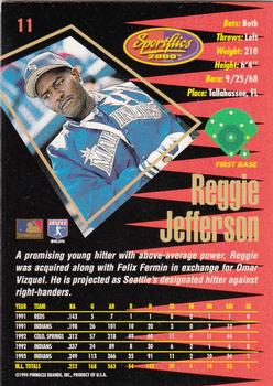 1994 Sportflics 2000 Rookie & Traded #11 Reggie Jefferson Back