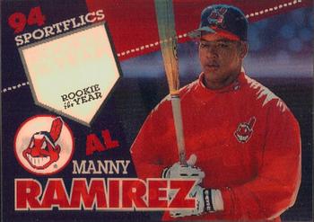 1994 Sportflics 2000 Rookie & Traded #RO1 Ryan Klesko / Manny Ramirez Front