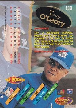 1994 Sportflics 2000 Rookie & Traded #133 Troy O'Leary Back