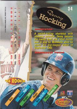 1994 Sportflics 2000 Rookie & Traded #34 Denny Hocking Back