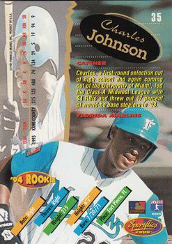 1994 Sportflics 2000 Rookie & Traded #35 Charles Johnson Back