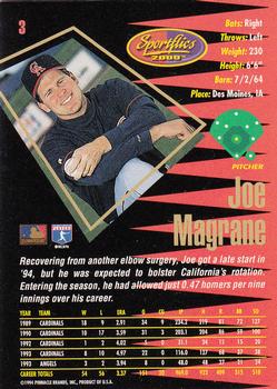 1994 Sportflics 2000 Rookie & Traded #3 Joe Magrane Back