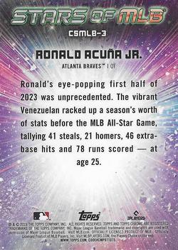 2024 Topps - Stars of MLB Chrome #CSMLB-3 Ronald Acuña Jr. Back