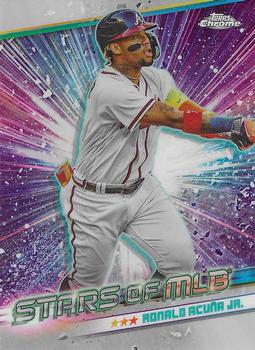 2024 Topps - Stars of MLB Chrome #CSMLB-3 Ronald Acuña Jr. Front