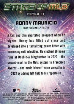 2024 Topps - Stars of MLB Chrome #CSMLB-11 Ronny Mauricio Back