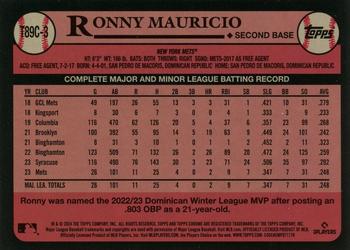 2024 Topps - 1989 Topps Baseball 35th Anniversary Chrome (Series One) #T89C-3 Ronny Mauricio Back