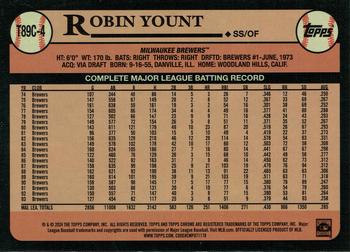 2024 Topps - 1989 Topps Baseball 35th Anniversary Chrome (Series One) #T89C-4 Robin Yount Back