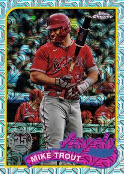 2024 Topps - 1989 Topps Baseball 35th Anniversary Chrome (Series One) #T89C-17 Mike Trout Front