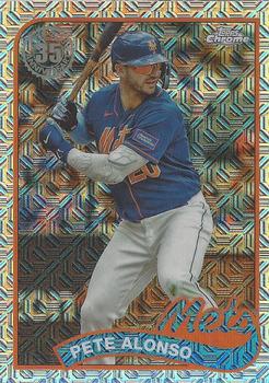 2024 Topps - 1989 Topps Baseball 35th Anniversary Chrome (Series One) #T89C-27 Pete Alonso Front