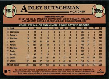 2024 Topps - 1989 Topps Baseball 35th Anniversary Chrome (Series One) #T89C-29 Adley Rutschman Back