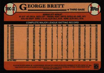 2024 Topps - 1989 Topps Baseball 35th Anniversary Chrome (Series One) #T89C-32 George Brett Back