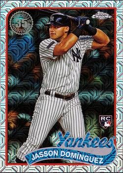2024 Topps - 1989 Topps Baseball 35th Anniversary Chrome (Series One) #T89C-33 Jasson Domínguez Front