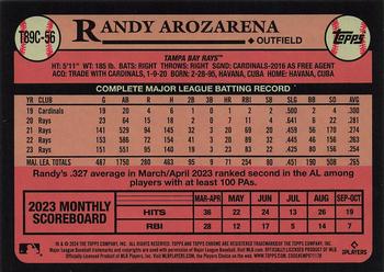 2024 Topps - 1989 Topps Baseball 35th Anniversary Chrome (Series One) #T89C-56 Randy Arozarena Back