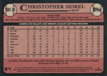 2024 Topps - 1989 Topps Baseball 35th Anniversary Chrome (Series One) #T89C-59 Christopher Morel Back