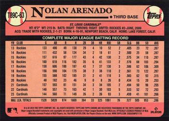 2024 Topps - 1989 Topps Baseball 35th Anniversary Chrome (Series One) #T89C-63 Nolan Arenado Back