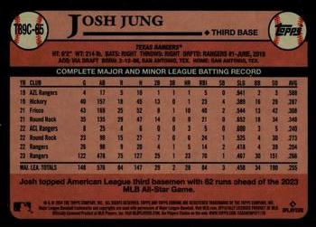 2024 Topps - 1989 Topps Baseball 35th Anniversary Chrome (Series One) #T89C-65 Josh Jung Back