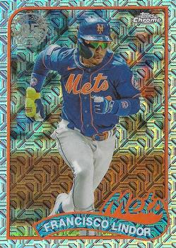 2024 Topps - 1989 Topps Baseball 35th Anniversary Chrome (Series One) #T89C-67 Francisco Lindor Front