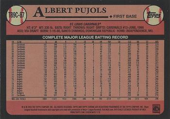 2024 Topps - 1989 Topps Baseball 35th Anniversary Chrome (Series One) #T89C-87 Albert Pujols Back