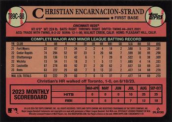 2024 Topps - 1989 Topps Baseball 35th Anniversary Chrome (Series One) #T89C-88 Christian Encarnacion-Strand Back
