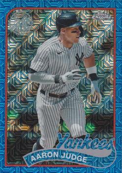 2024 Topps - 1989 Topps Baseball 35th Anniversary Chrome Blue (Series One) #T89C-2 Aaron Judge Front