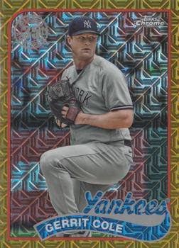 2024 Topps - 1989 Topps Baseball 35th Anniversary Chrome Gold (Series One) #T89C-46 Gerrit Cole Front