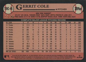 2024 Topps - 1989 Topps Baseball 35th Anniversary Chrome Orange (Series One) #T89C-46 Gerrit Cole Back