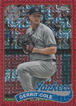 2024 Topps - 1989 Topps Baseball 35th Anniversary Chrome Red (Series One) #T89C-46 Gerrit Cole Front