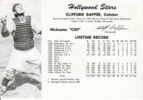 1950 Fan Pix Hollywood Stars #NNO Cliff Dapper Front