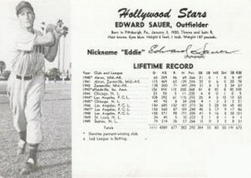 1950 Fan Pix Hollywood Stars #NNO Edward Sauer Front