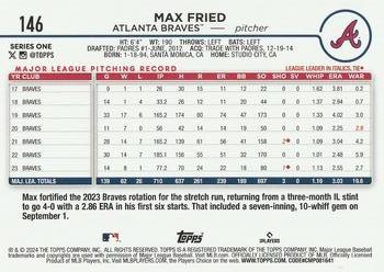 2024 Topps - Holiday Eggs #146 Max Fried Back