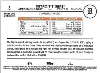 2024 Topps - Holiday #6 Detroit Tigers Back