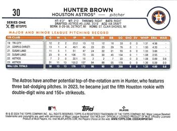 2024 Topps - Holiday #30 Hunter Brown Back