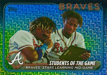 2024 Topps - Holiday #70 Students of the Game: Braves Stars Learning Mid-Game Front