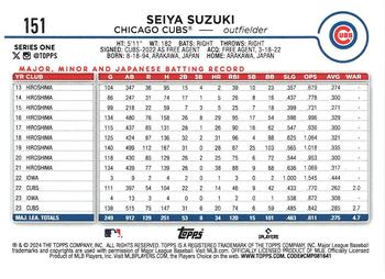 2024 Topps - Holiday #151 Seiya Suzuki Back