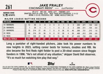 2024 Topps - Holiday #261 Jake Fraley Back