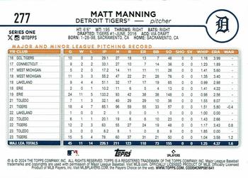 2024 Topps - Holiday #277 Matt Manning Back